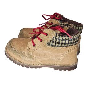 UGG Australia Toddler Orin Suede Hiking Boots Beige Tan Boys‎ size 9 Classic